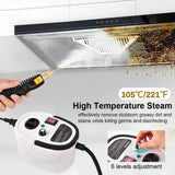 2500W Handheld Steam Cleaner for Home, Kitchen, Bathroom, and Car Cleaning