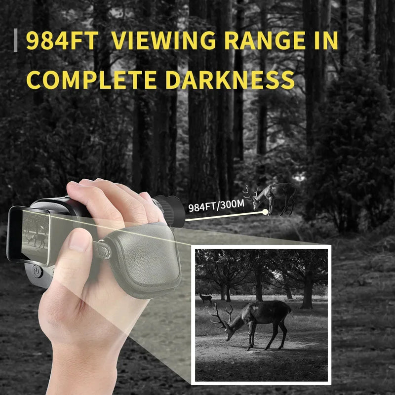 Monocular Night Vision Device 1080P HD Infrared and Digital Zoom