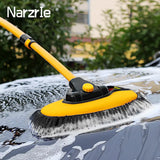 Telescopic car wash mop cleaning brush with long handle
