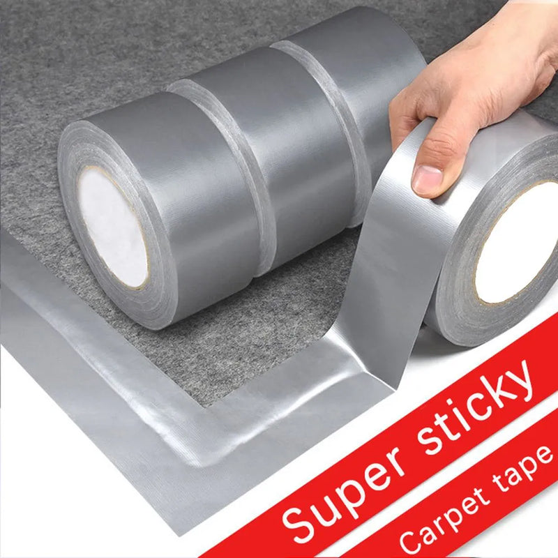 Super Sticky Heavy Duty Waterproof Cloth Duct Tape - Industrial Strength for Carpet Binding and Repairs