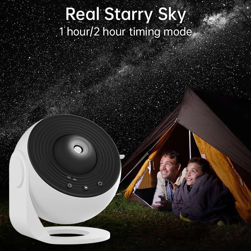 Galaxy Projector Night Light - 360° Rotate Planetarium Lamp