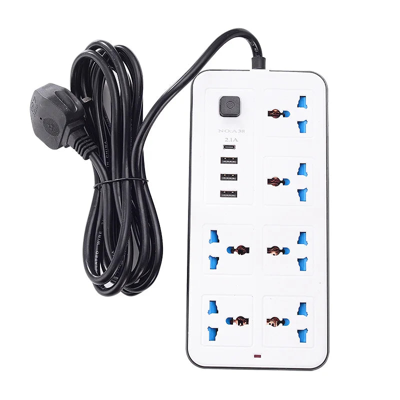 Universal Power Strip with USB Ports