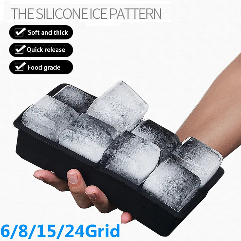 Large Food Grade Silicone Ice Tray Mold