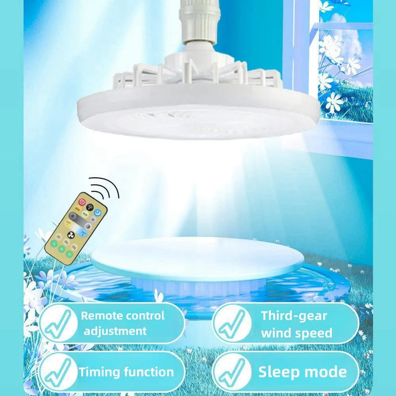 Nordic Ceiling Fan with Lamp