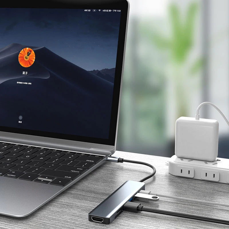 USB-C Hub with HDMI, RJ45, and More