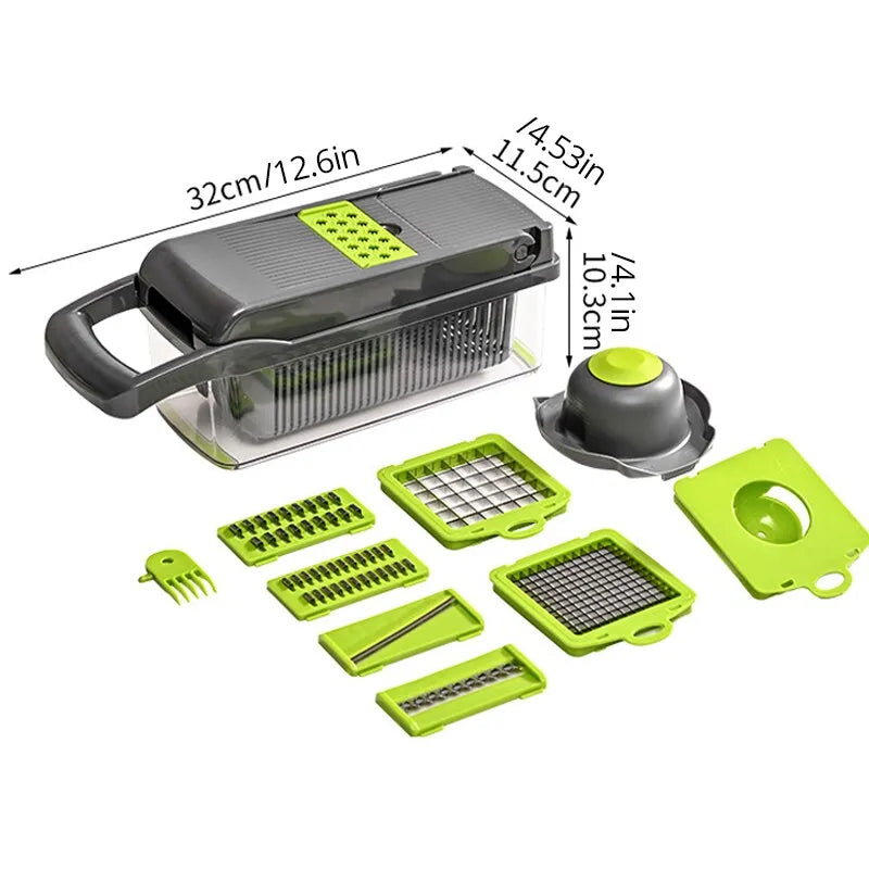 Vegetable Cutter - Shredder with Basket