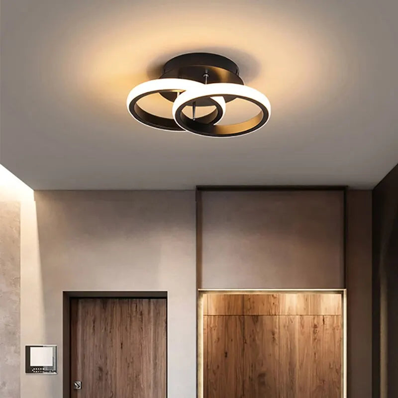 Modern LED Chandelier Ceiling Lamp - Three Colors, Surface Installation, AC 220V