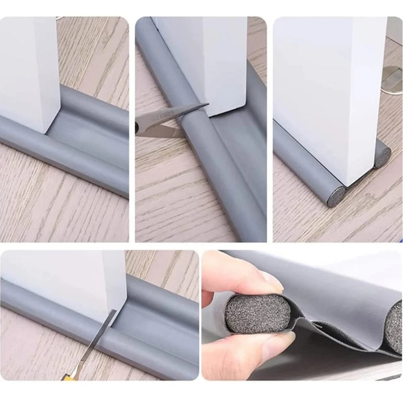 Waterproof Silicone Door Bottom Seal Strip - Draught Excluder and Soundproof Guard