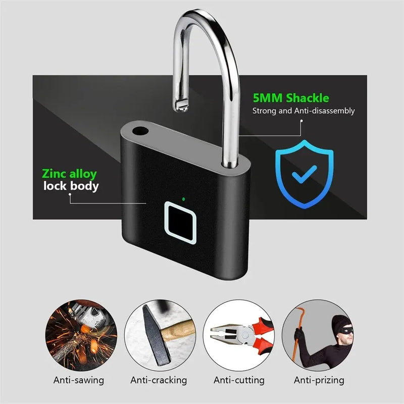 Keyless Fingerprint Lock - Waterproof, Unlock in 0.2 seconds