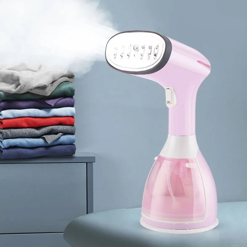 280ml Handheld Garment Steamer - 1500W, 7-Hole Fast-Heat Fabric Steamer for Home and Travel