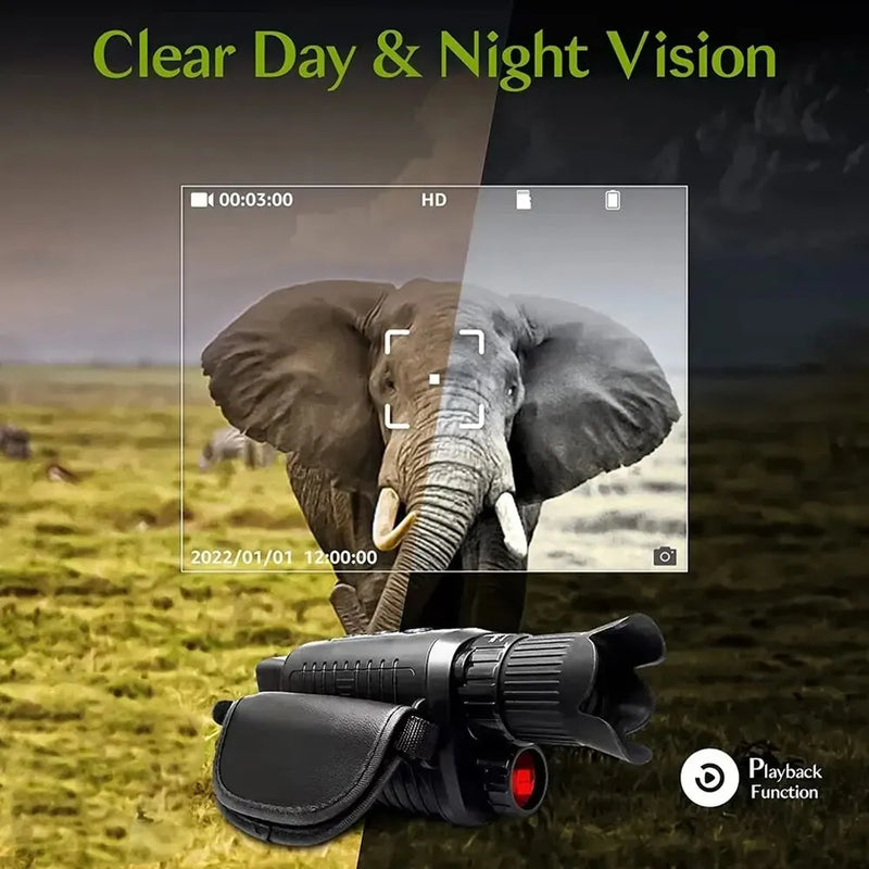 Monocular Night Vision Device 1080P HD Infrared and Digital Zoom