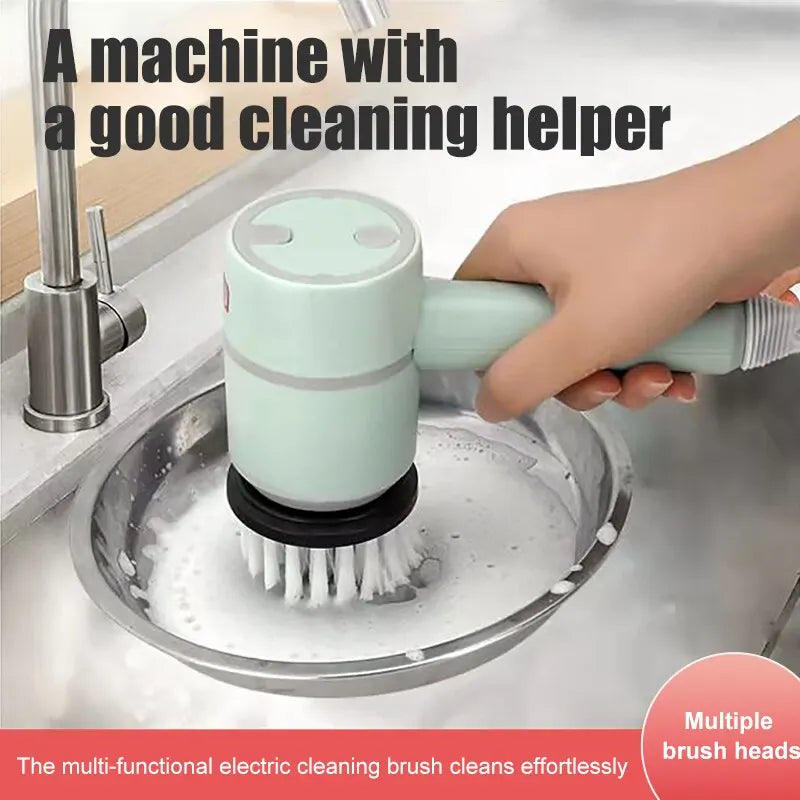 Electric Cleaning Brush - Multi-Functional, USB Rechargeable Rotary Scrubber for Home Appliances