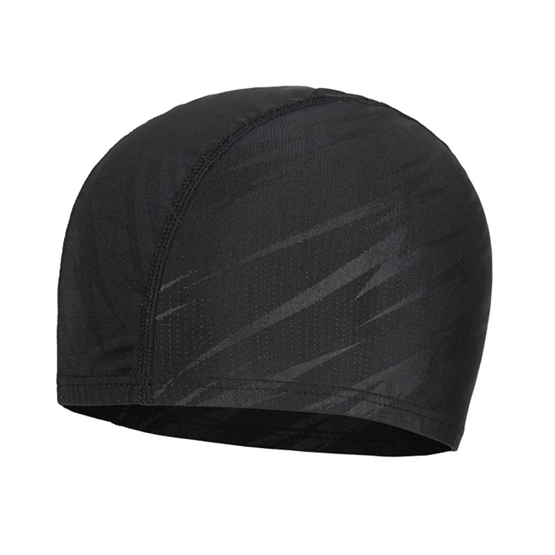 Lightning Black Swimming Cap