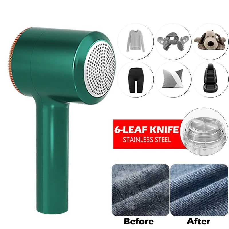 USB Electric Rechargeable Lint Remover - Hair Ball Trimmer Fuzz Sweater Shaver for Clothes