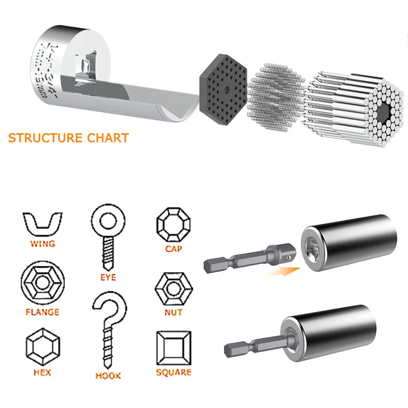 Universal Socket Wrench Set