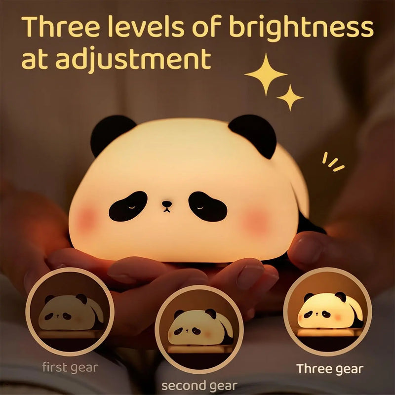 Rechargeable Silicone Sheep and Panda Shaped Led Night Lights