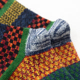 HSS 5 Pairs Men's Winter Wool Socks - Warm, Retro Style, Colorful, for Snow Boots