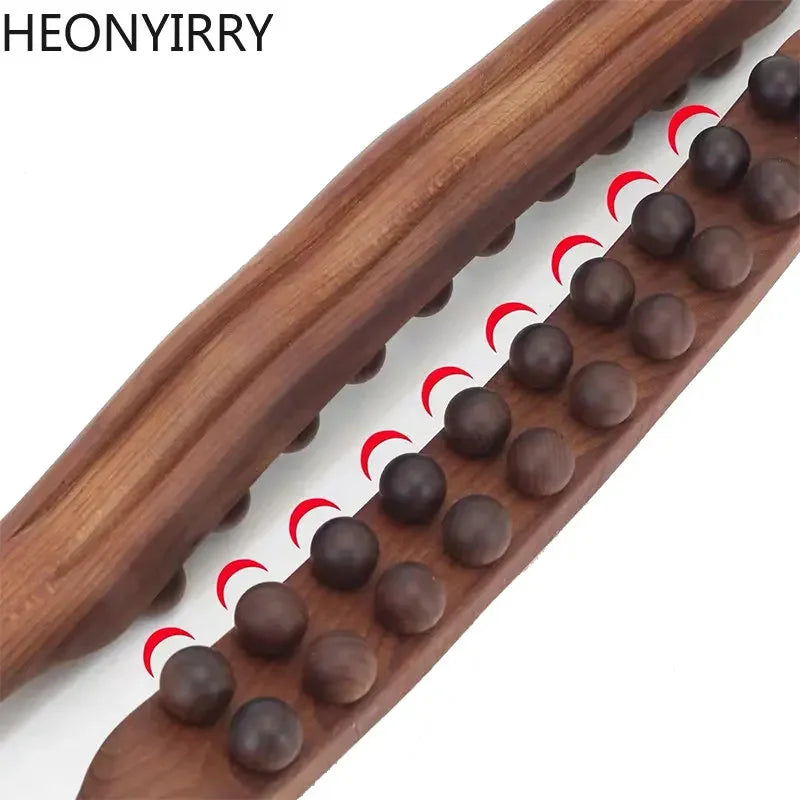 Carbonized Wood Gua Sha Massage Stick