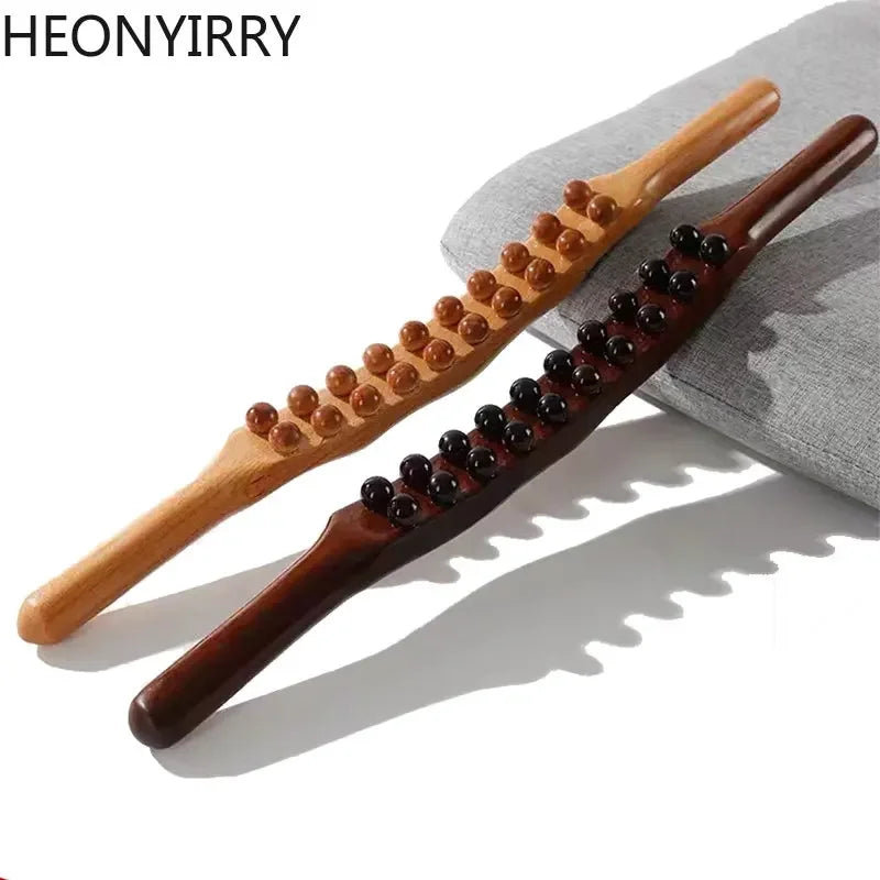 Carbonized Wood Gua Sha Massage Stick