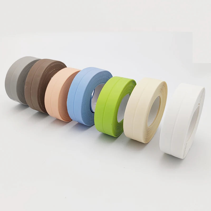 PVC Self-Adhesive Shower Sealing Tape - Waterproof Wall Sticker, Mold Proof