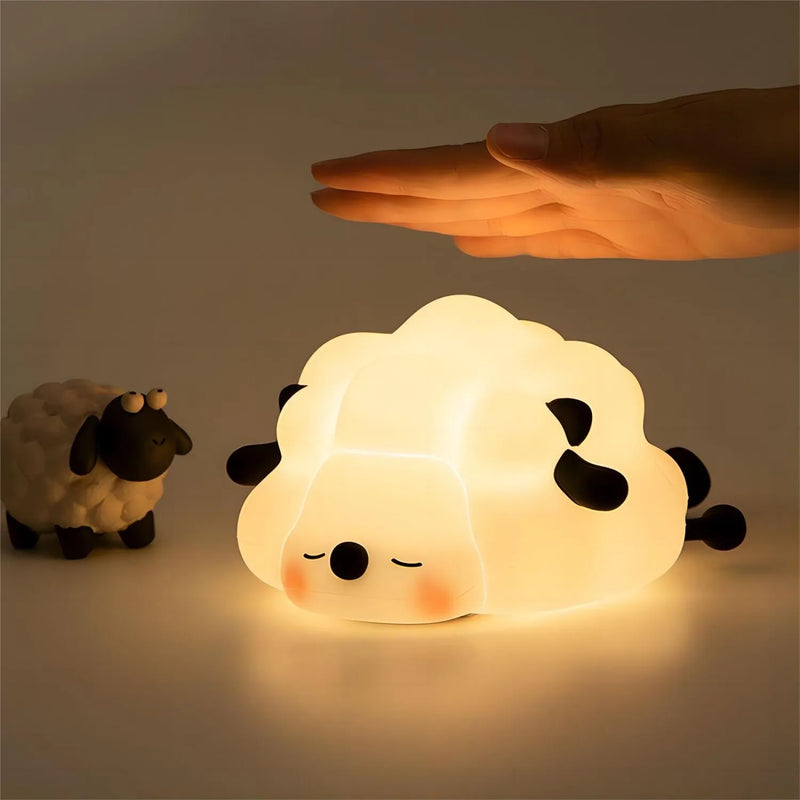 Rechargeable Silicone Sheep and Panda Shaped Led Night Lights