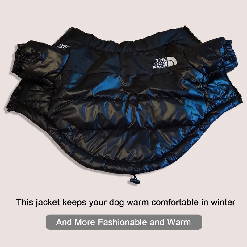 Large Winter Dog Jacket - Warm Windproof Reflective Coat for French Bulldog, Chihuahua, and Small to Medium Dogs