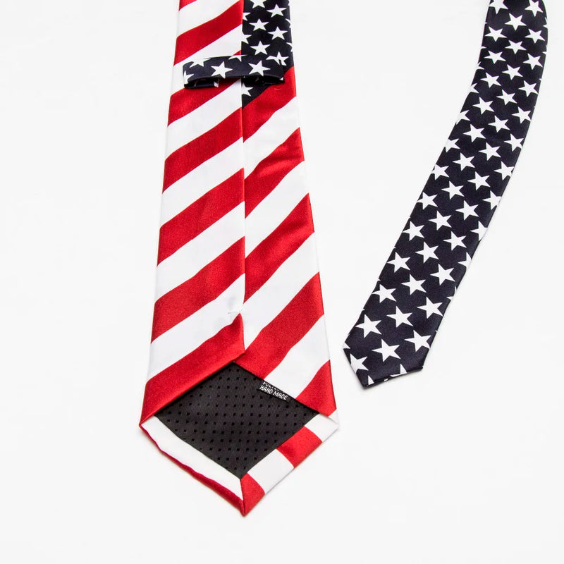 American Flag Print Necktie