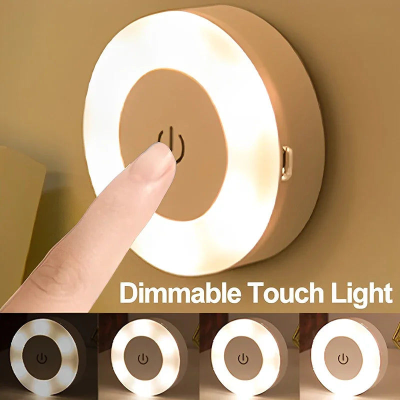 Mini Touch Sensor Night Lights - USB Rechargeable