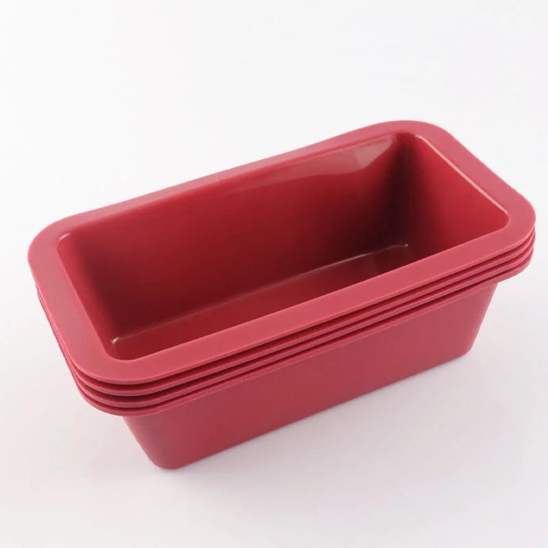 Nonstick Silicone Mini Loaf Pans - Easy Release Rectangle Baking Molds