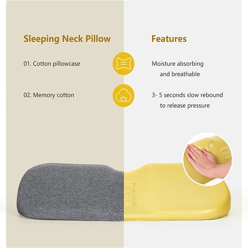 Cervical Pillow, Memory Foam Contour Pillow