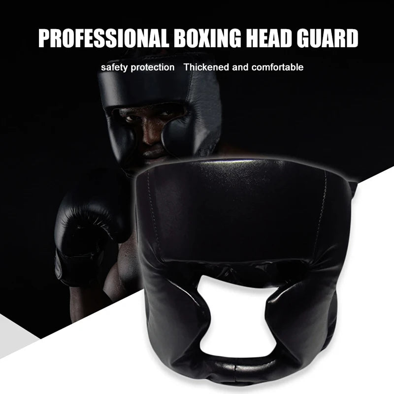 Full-Covered Boxing Helmet - Thickened, Adult Karate Muay Thai Training Head Protector