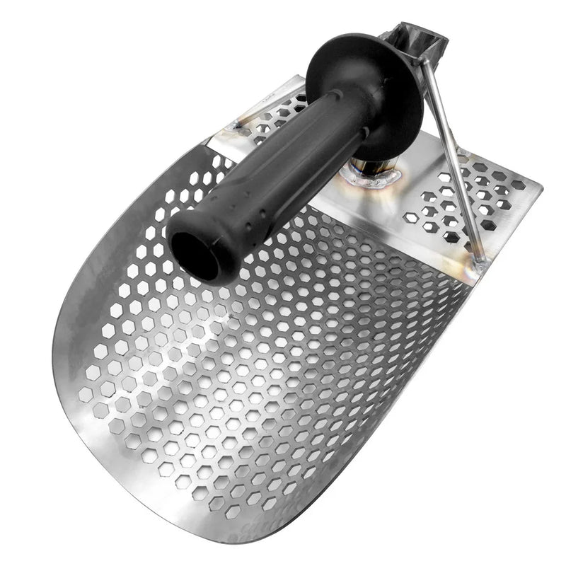 Stainless Steel Beach Sand Scoop with Handle - Metal Detecting and Treasure Hunting Tool