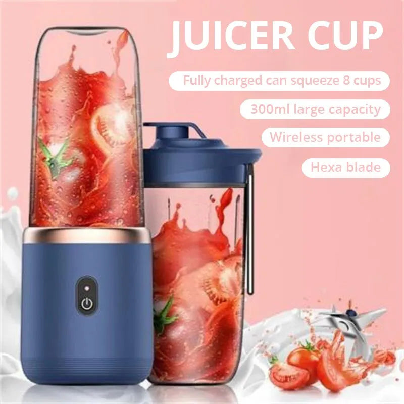 Electric Juicer with Stainless Steel Blade - Mini Blender