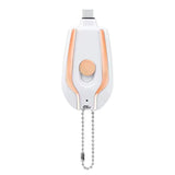 Mini Power Emergency Pod Keychain Charger With Type-C Ultra- 1500mAh Compact Mini Battery Pack Fast Charging Backup Power Bank - SANTARELLA