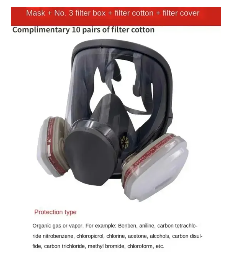 Anti-Fog Gas Mask 6800