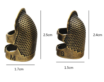 Retro Antique Thimble Ring - Finger Protector for Handworking, Needle Craft, and DIY Sewing Tools