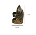 Retro Antique Thimble Ring - Finger Protector for Handworking, Needle Craft, and DIY Sewing Tools