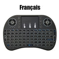 2.4G Air Mouse with Touchpad Keyboard i8 Arabic French Spanish Russian Backlit Mini Wireless Keyboard for PC Android TV Box - SANTARELLA