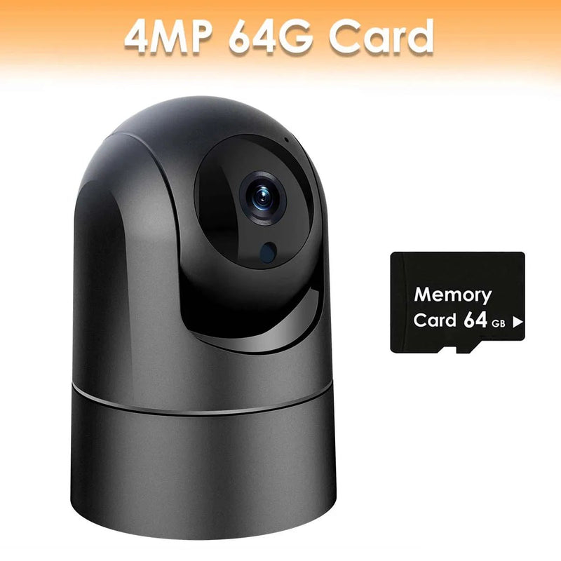 4MP IP Camera 5G WiFi 2K Baby Monitor 1080P Mini Indoor CCTV Security Camera Auto Tracking Audio Video Surveillance Camera Alexa - SANTARELLA