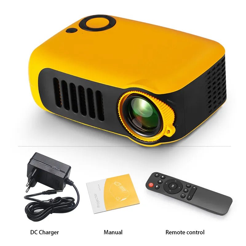 A2000 MINI Projector Home Cinema Theater Portable 3D LED Video Projectors Game Laser Beamer 4K 1080P Via HD Port Smart TV BOX - SANTARELLA