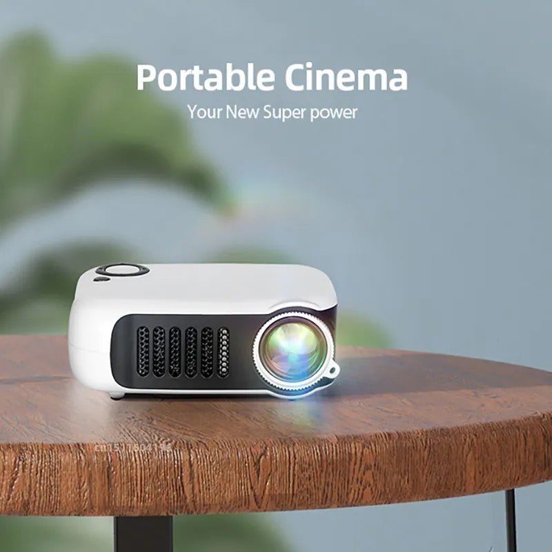 A2000 MINI Projector Home Cinema Theater Portable 3D LED Video Projectors Game Laser Beamer 4K 1080P Via HD Port Smart TV BOX - SANTARELLA