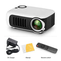 A2000 MINI Projector Home Cinema Theater Portable 3D LED Video Projectors Game Laser Beamer 4K 1080P Via HD Port Smart TV BOX - SANTARELLA