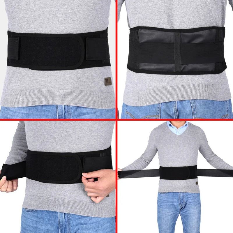 Adjustable Tourmaline Self Heating Magnetic Therapy Back Waist Support Belt Lumbar Brace Massage Band Health Care - SANTARELLA