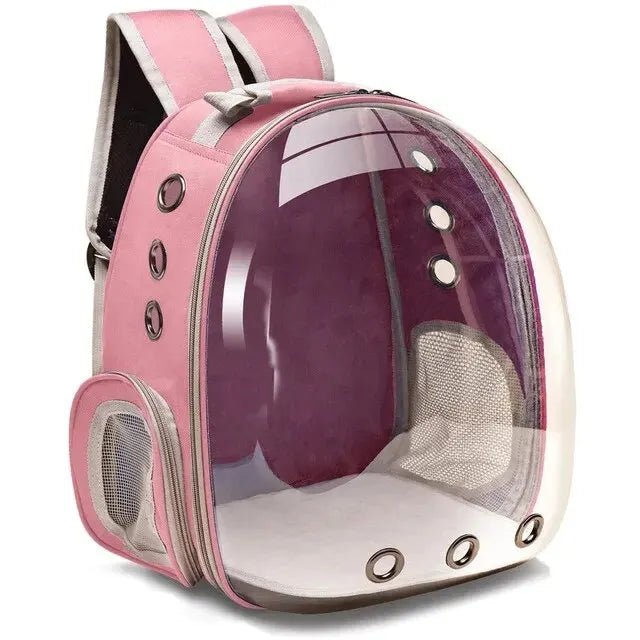 Cat Pet Carrier Backpack Transparent Capsule Bubble Pet Backpack Small Animal Puppy Kitty Bird Breathable Pet Carrier for Travel - SANTARELLA