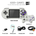 DATA FROG SF2000 Portable Handheld Game Console 3 Inch IPS Retro Game Consoles Built-in 6000 Games Retro Video Games For Kids - SANTARELLA