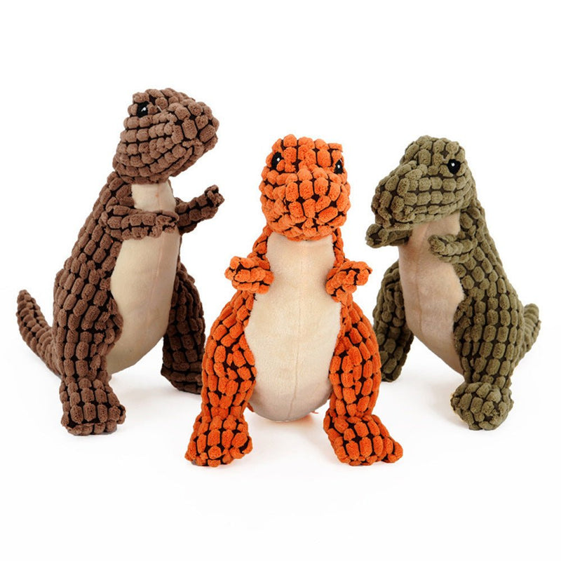 Dinosaur Pet Toys Giant Dogs Pets Interactive Dog Toys For Large Dogs Chew Toys Chihuahua Plush Stuffing Squeakers - SANTARELLA