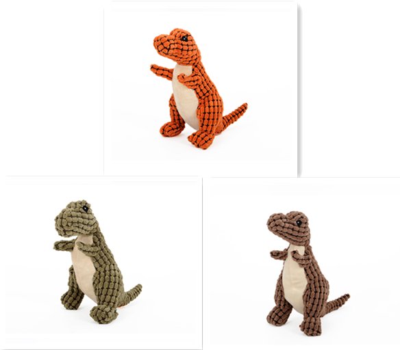 Dinosaur Pet Toys Giant Dogs Pets Interactive Dog Toys For Large Dogs Chew Toys Chihuahua Plush Stuffing Squeakers - SANTARELLA