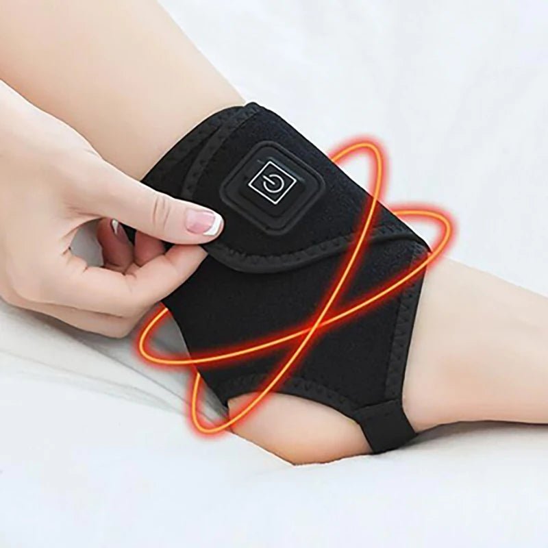 Electric Ankle Joint Protection Belt with USB Charging for Joint Pain and Sprain Recovery Hot Compress for Soothing - SANTARELLA