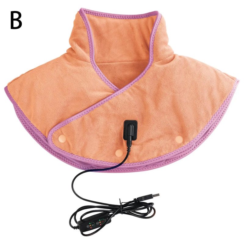 Electric Heating shoulder Pad USB Heated Neck Wrap For health care tool Neck Massager Brace Cramps Pain Relief Relieve Fatigue - SANTARELLA