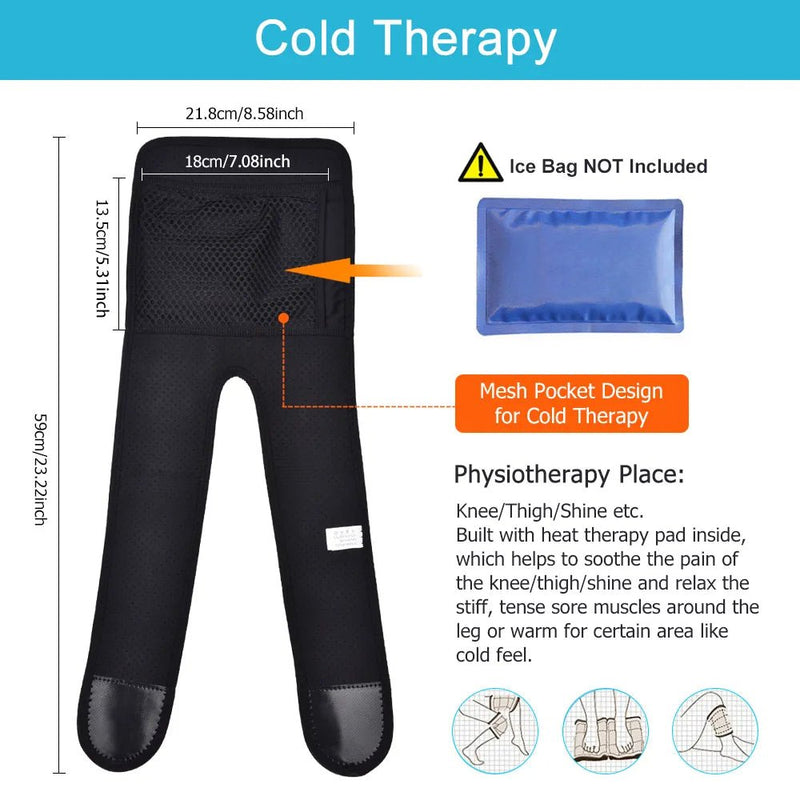 Electric Knee Heating Pad USB Thermal Therapy Heated Knee Brace Support for Arthritis Joint Pain Relief Old Cold Leg Knee Warmer - SANTARELLA